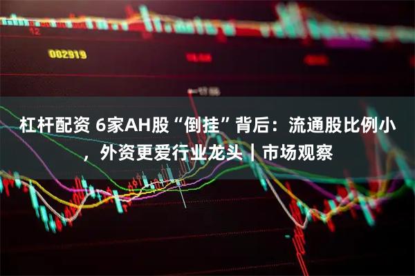 杠杆配资 6家AH股“倒挂”背后：流通股比例小，外资更爱行业龙头｜市场观察