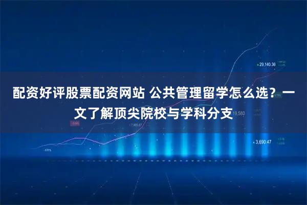 配资好评股票配资网站 公共管理留学怎么选？一文了解顶尖院校与学科分支