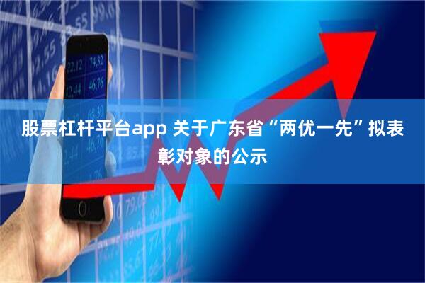 股票杠杆平台app 关于广东省“两优一先”拟表彰对象的公示